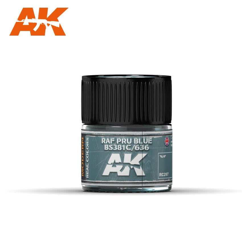 AK Interactive Real Colors: RAF Pru Blue BS381C/636 - 10ml RC297